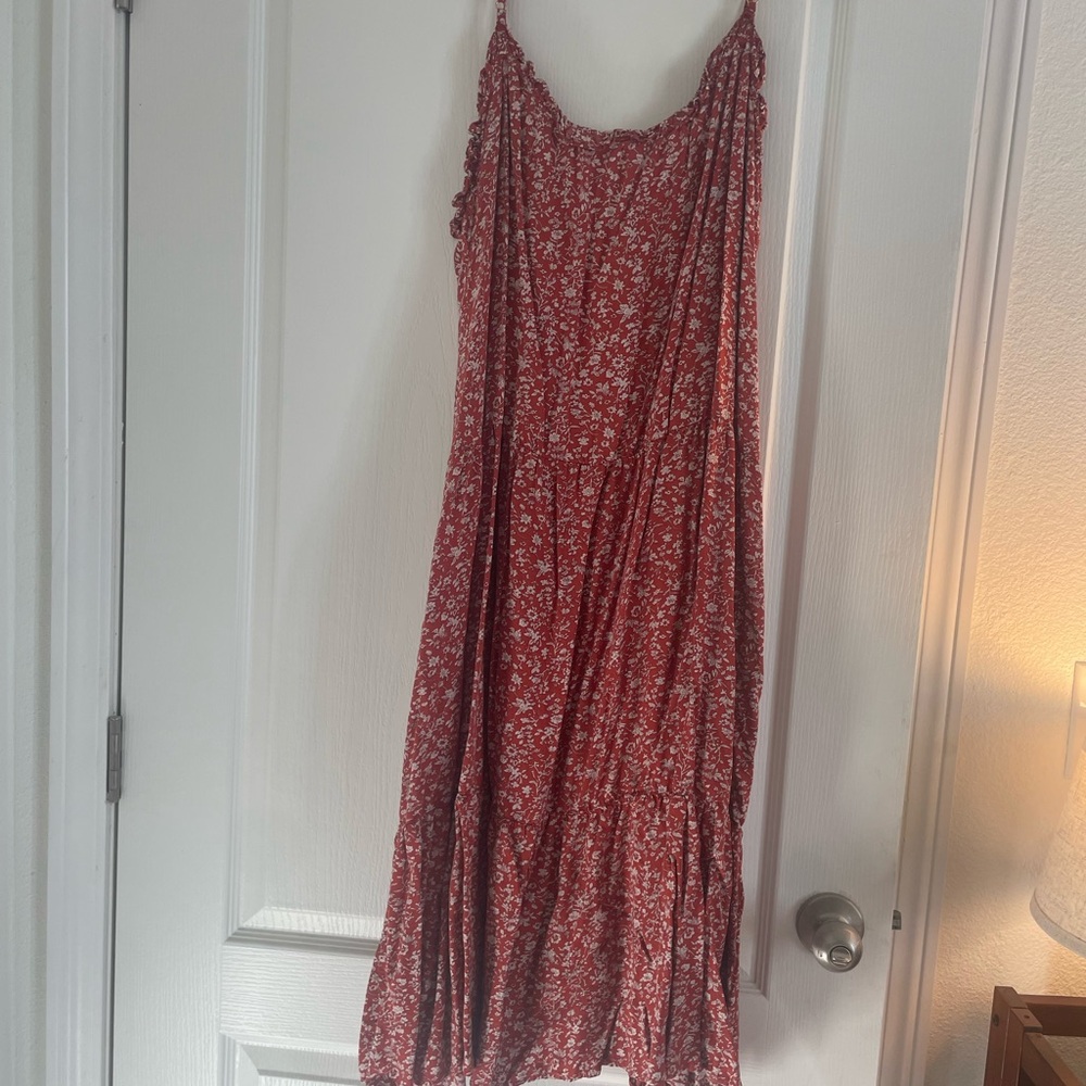 Natural Life Red Floral Dress